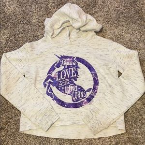 Justice cropped hoodie